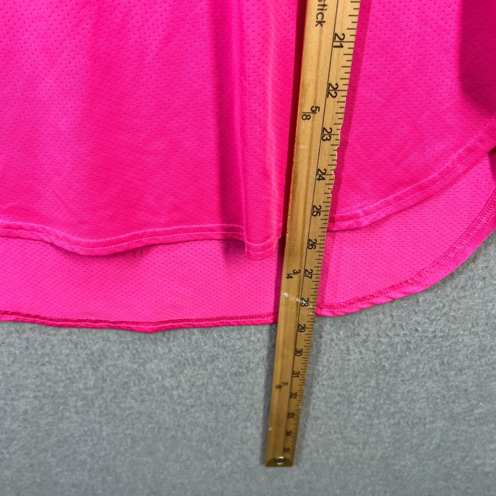 SSYS The Label Neon Pink Perforated Mesh Long Sleeve Athletic Top XS - Picture 8 of 9